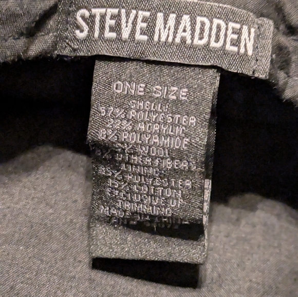 Steve Madden Houndstooth Bucket Hat OS - Picture 3 of 3